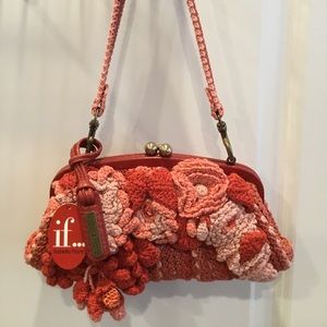 Isabella Fiore Small Knit Clutch Bag